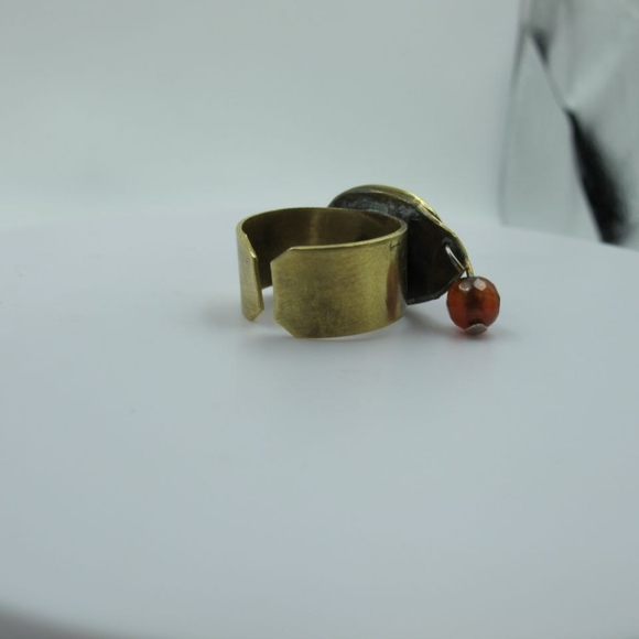 Handmade Brass Ring with Stones - Picture 7 of 10